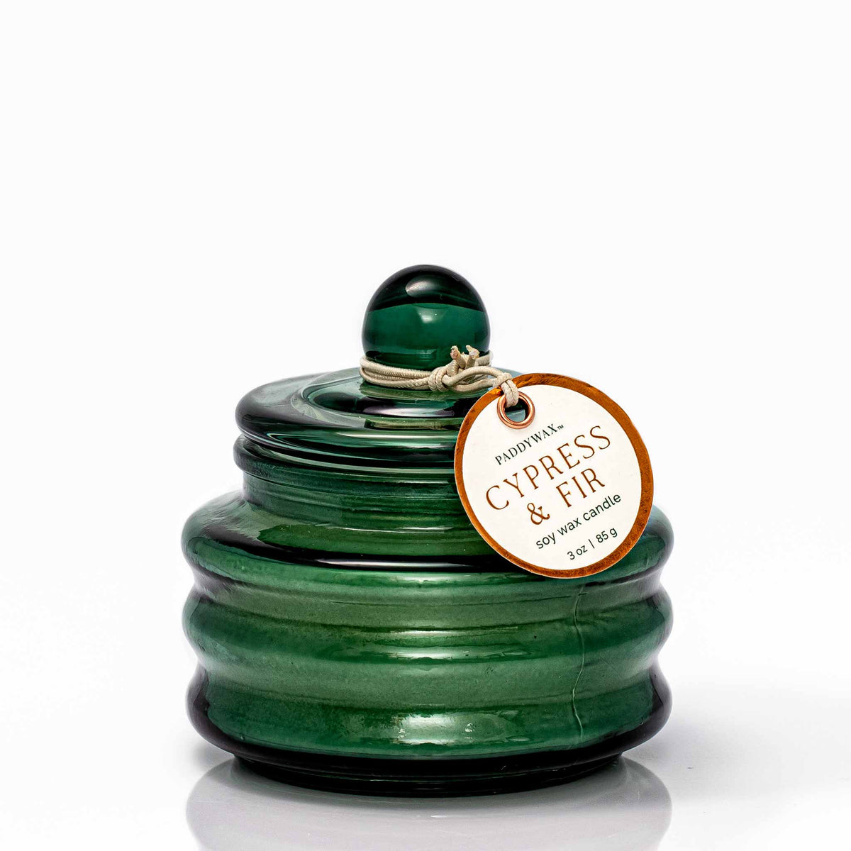 Paddywax - Boxed Green Glass Holiday Candle I The Kings of Styling