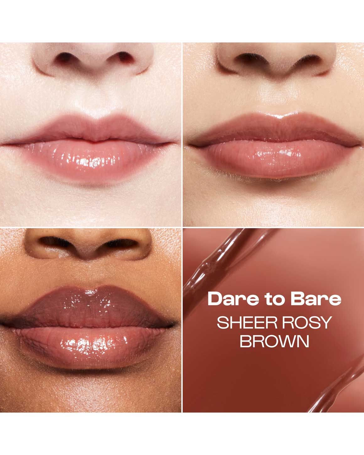 Alleyoop - Lip Goals Super Hydrating High-Shine Glossy Balm - Dare To Bare (Sheer Rosy Brown)