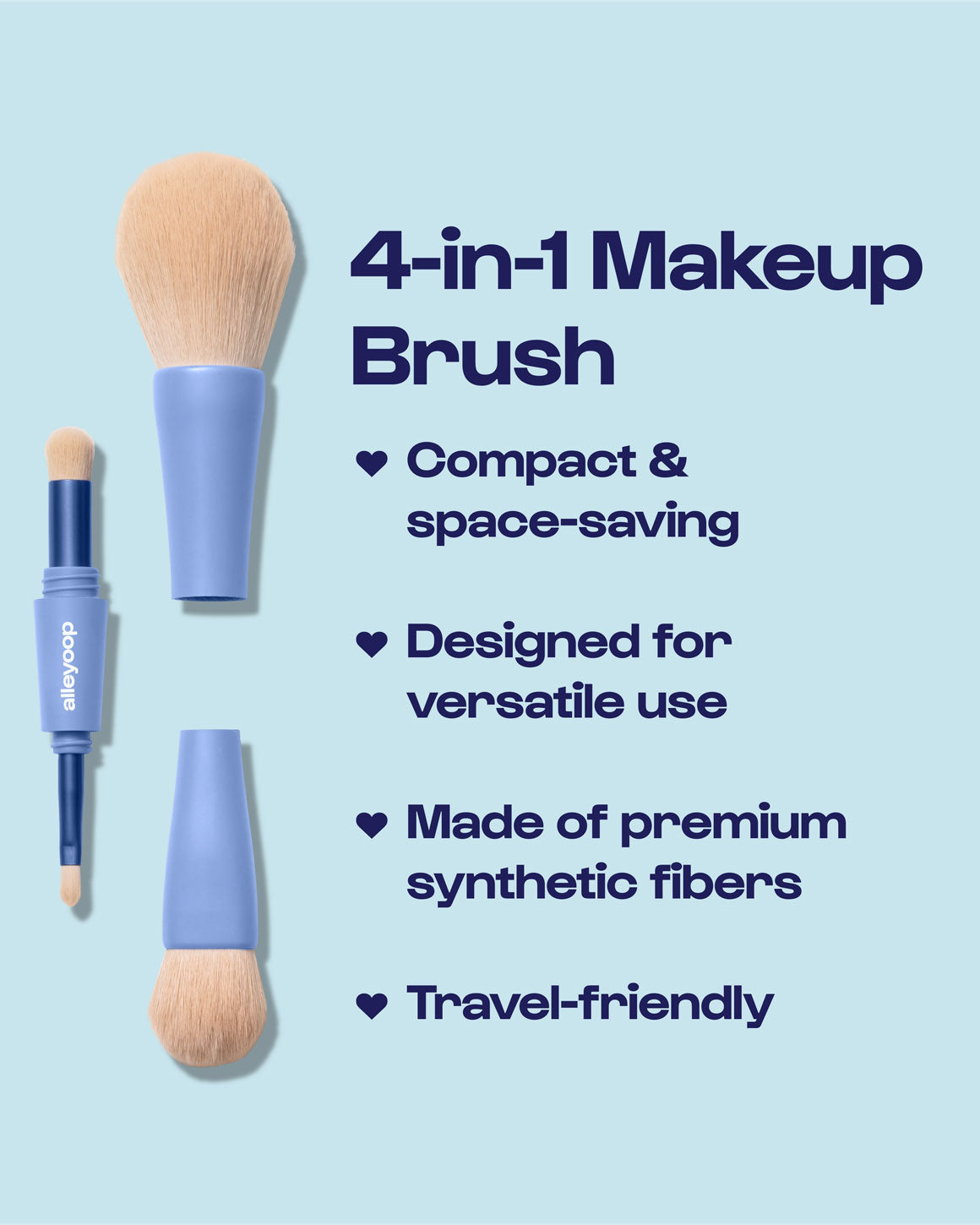 Alleyoop - Overachiever - 4-in-1 Makeup Brush