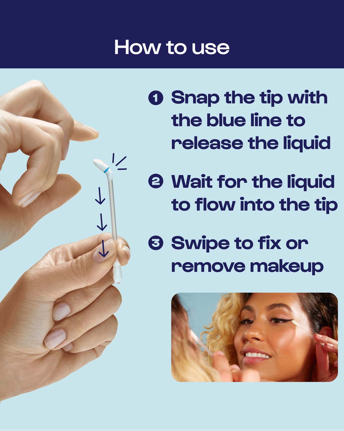 Alleyoop - Tip Off - Liquid-Filled Makeup Removing Swabs