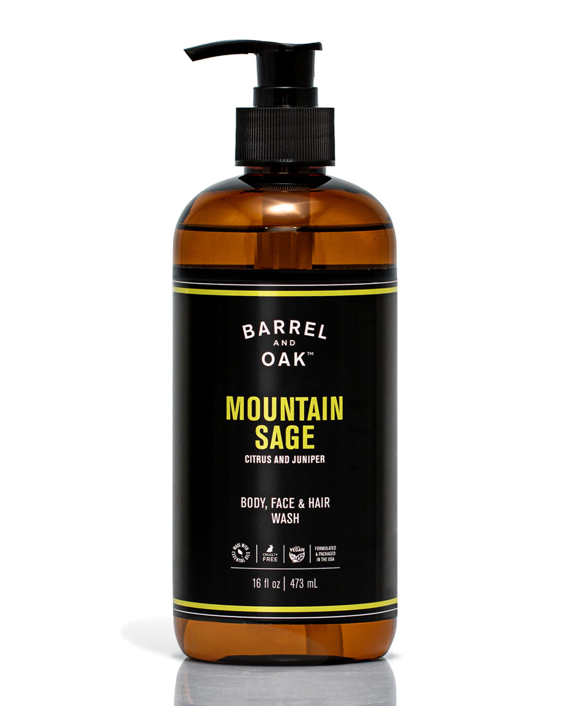 Barrel &amp; Oak - Jabón todo en uno para cabello, rostro y cuerpo Mountain Sage