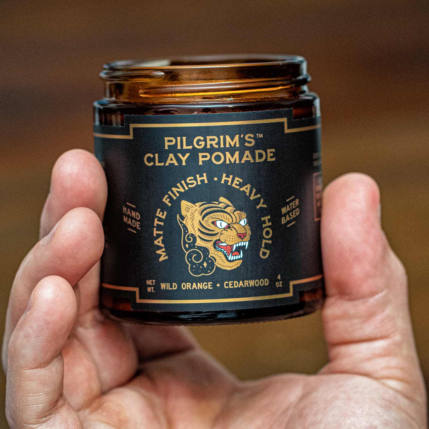 Brooklyn Grooming - Pilgrim's Wild Orange and Cedarwood Clay Pomade