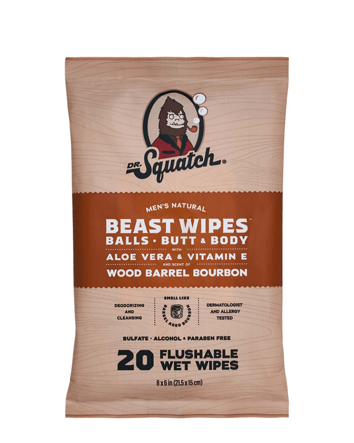 Dr. Squatch - Wood Barrel Bourbon Wipes