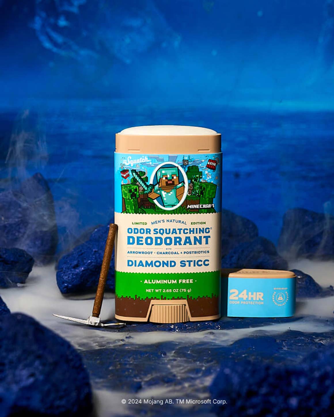 Dr. Squatch - Limited Edition Minecraft Diamond Stick Natural Deodorant