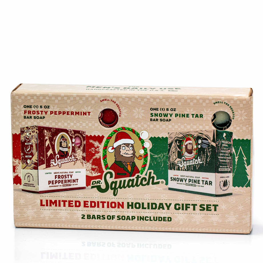 Dr. Squatch Holiday Frosty Peppermint Bar Soap - 5oz : Target