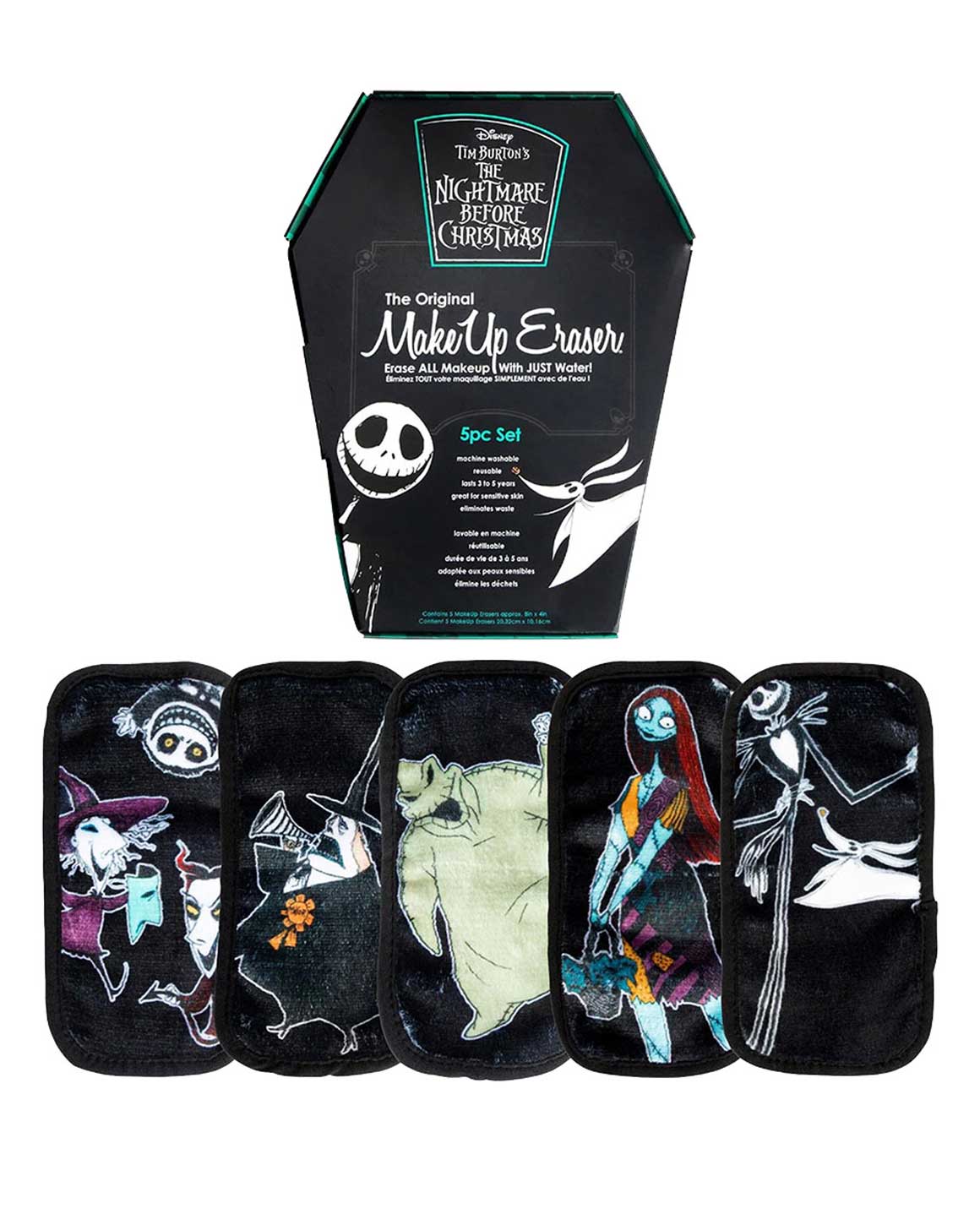 MakeUp Eraser - Disney Nightmare Before Christmas 5pc Mini Gift Set