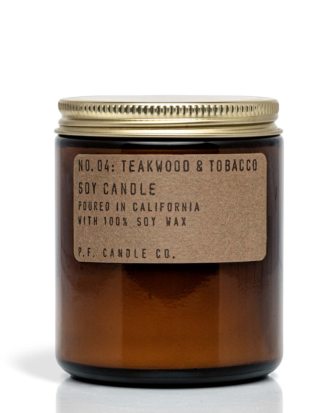 PF Candle Co. - Vela de soja de madera de teca y tabaco