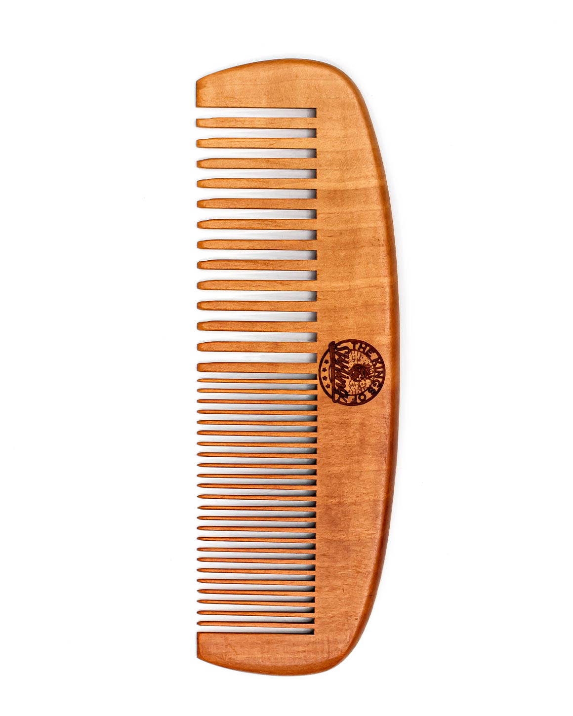 The Kings of Styling - Peach Wood Double Tooth Comb