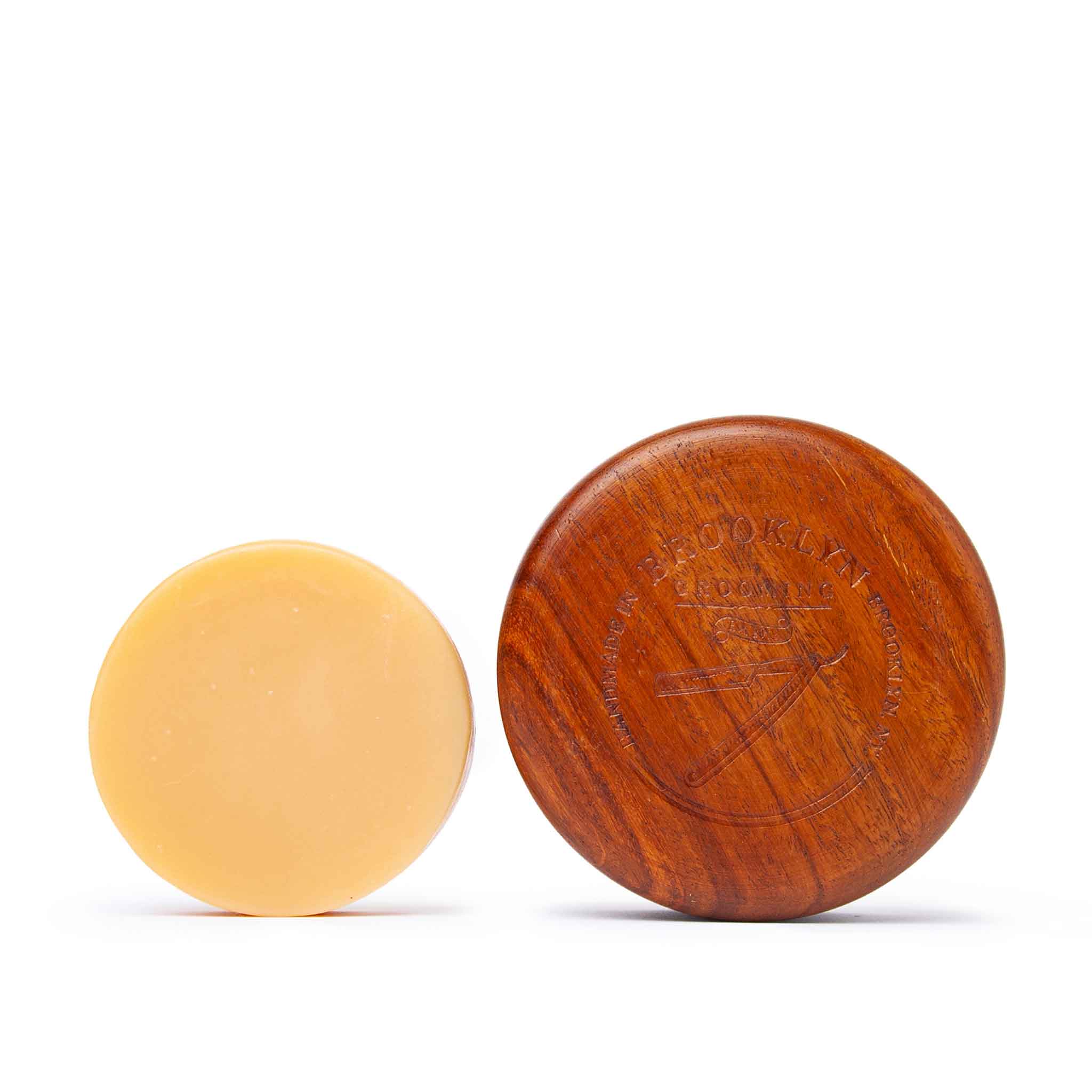 Brooklyn Grooming - Dark Oak Shaving Bowl & Soap Gift Set