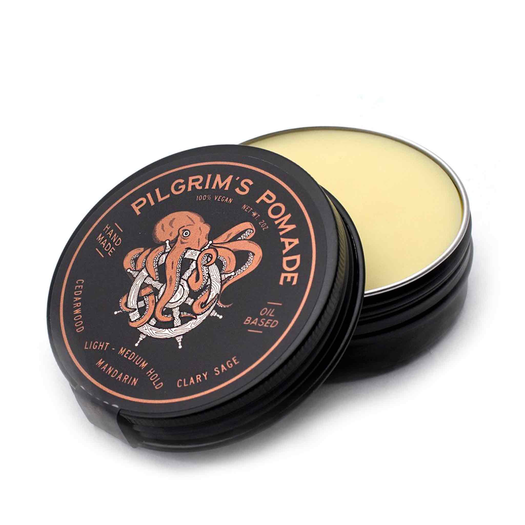 Brooklyn Grooming - Pilgrim's Vegan Pomade (Mandarin and Clary Sage)