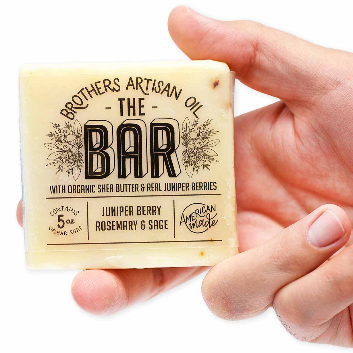 Brothers Artisan Oil - The Bar Soap: baya de enebro, romero y salvia