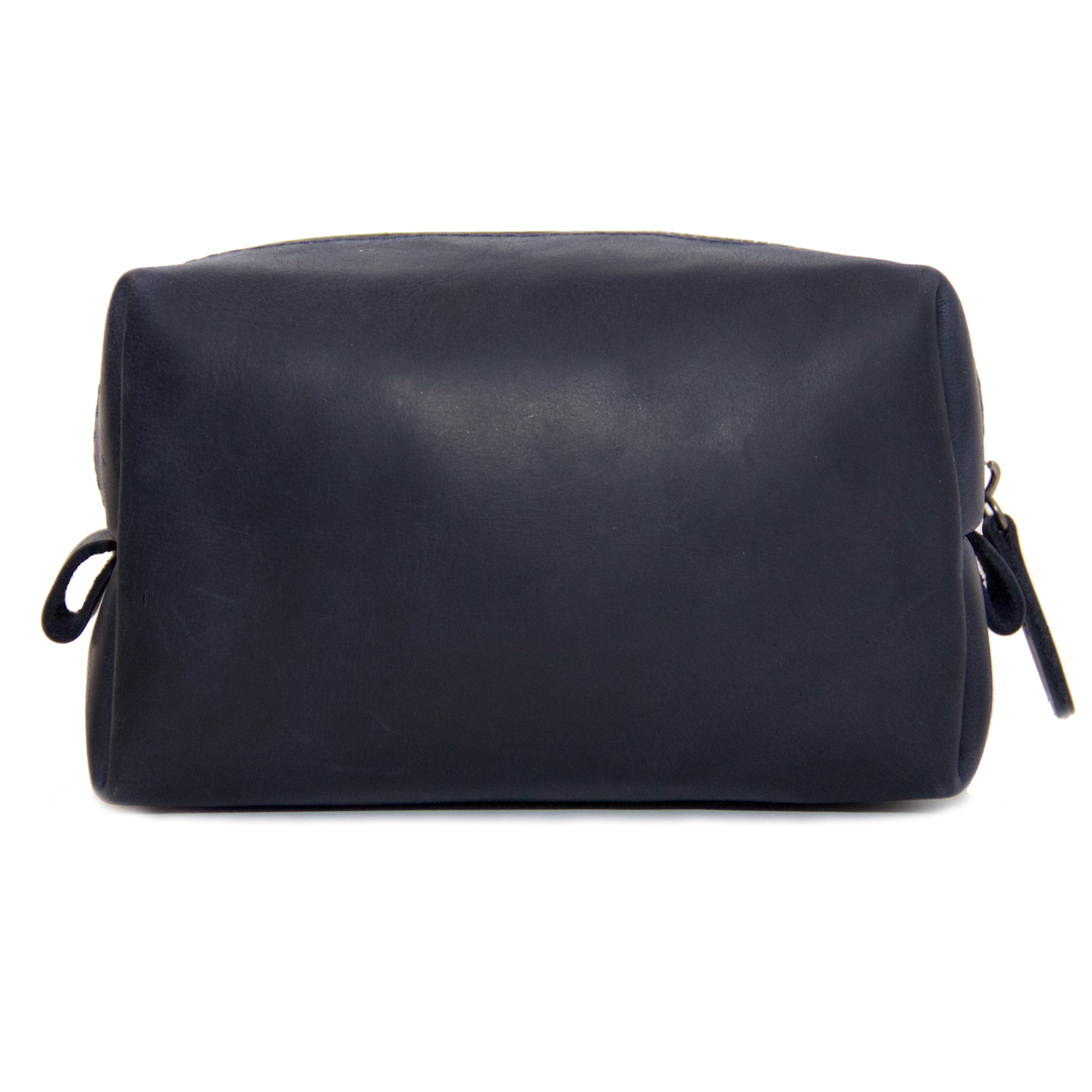 The Kings of Styling - Small Dark Blue Leather Dopp Kit