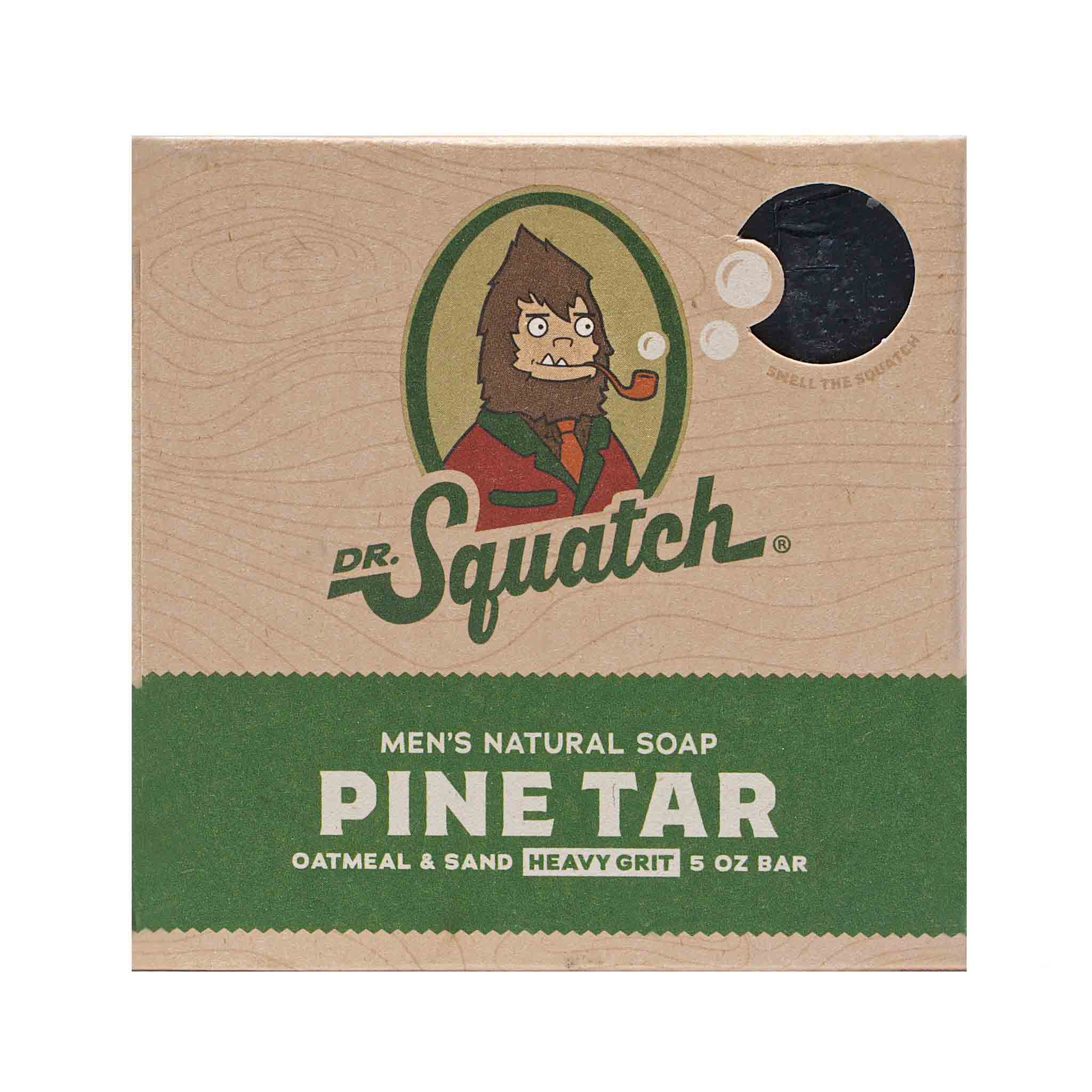 lot of 2 Dr. Squatch Men's Natural Bar Soap - Pine Tar
