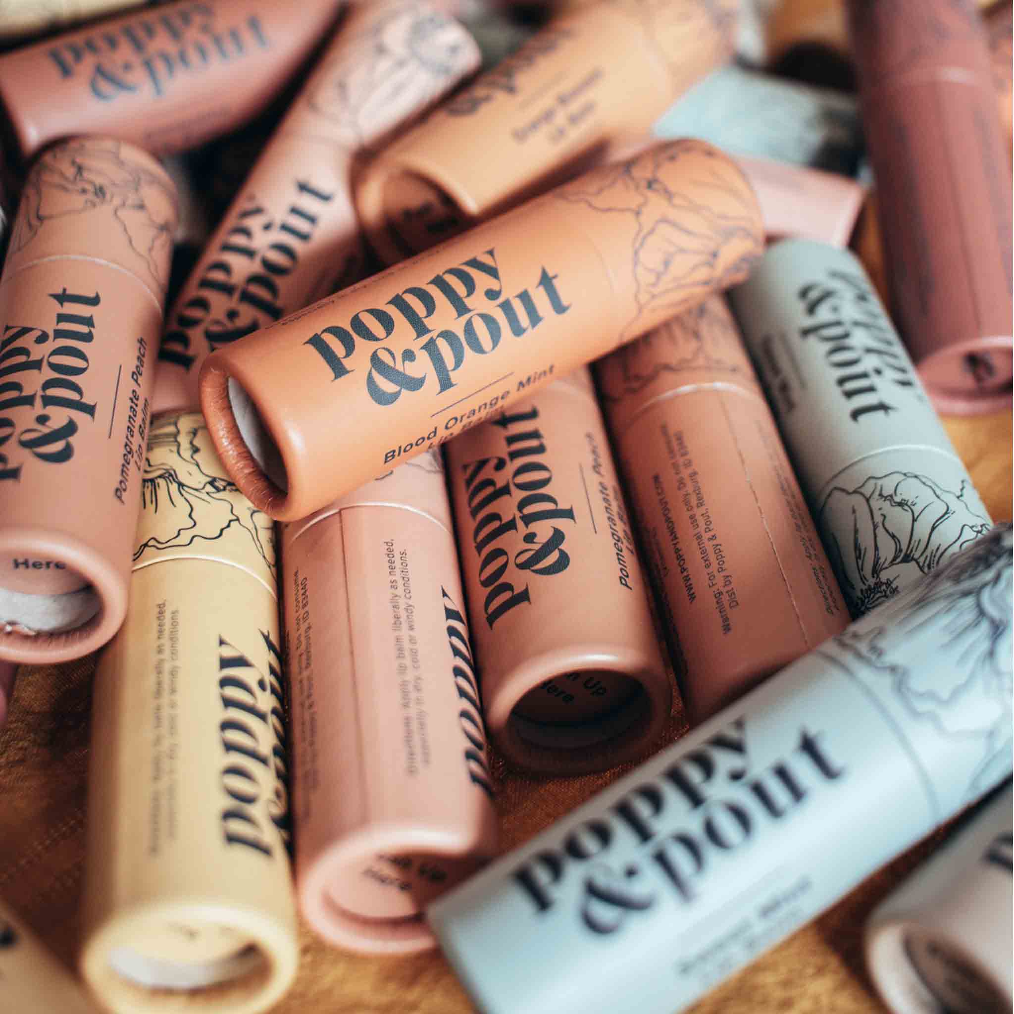 Poppy & Pout - Blood Orange Mint Lip Balm