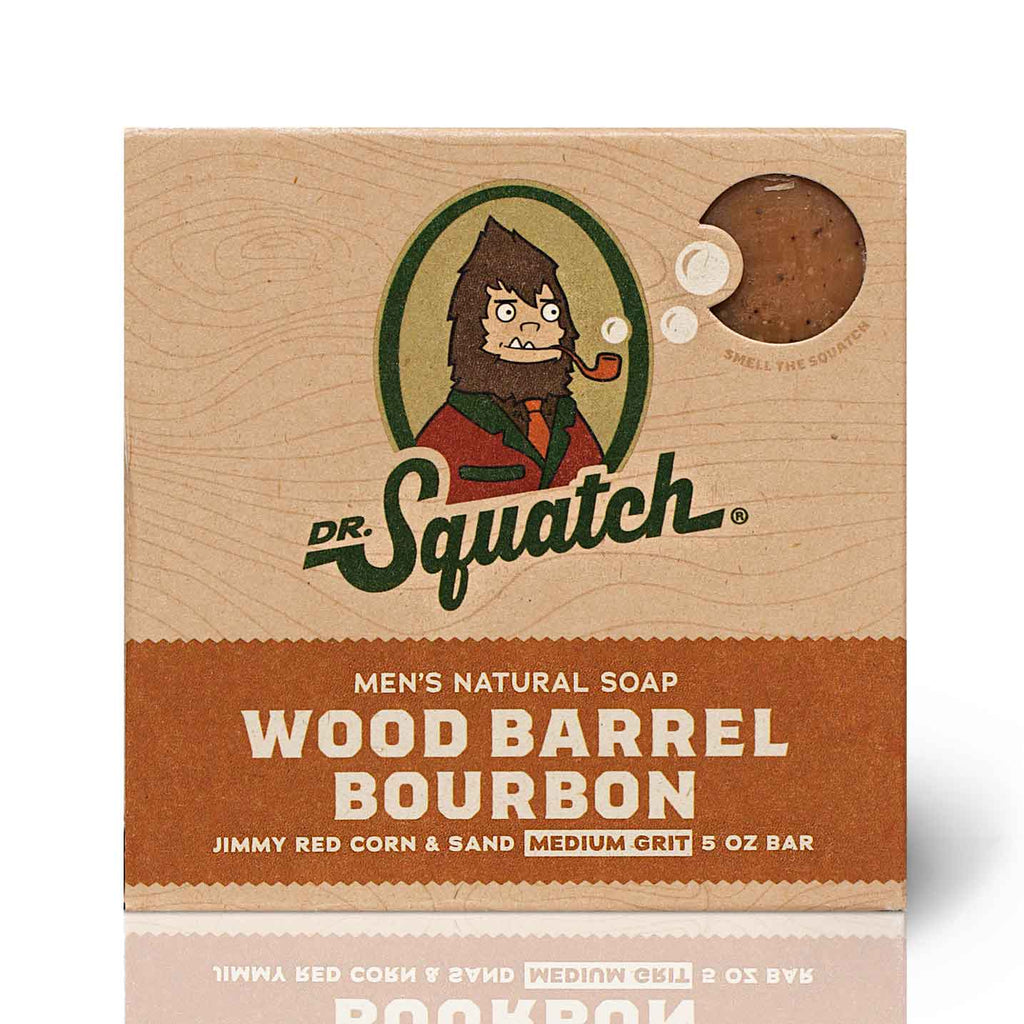 Dr. Squatch Lotion and Soap Pack - Moisturizing Lotion and 4 Bars of Natural Men's Bar Soap - Pine Tar, Wood Barrel Bourbon, Birchwood Breeze, and